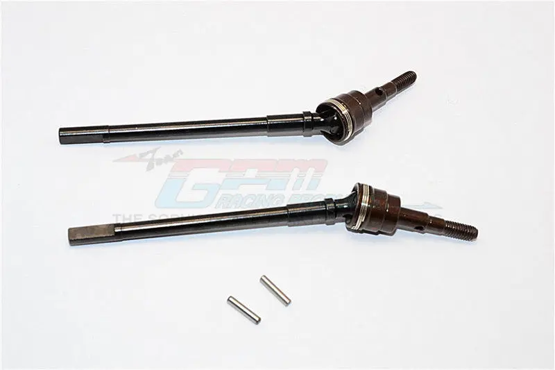 Axial Scx10 Ii (Ax90046, Ax90047) Steel Front Cvd Drive Shaft - 1Pr Set Black 1