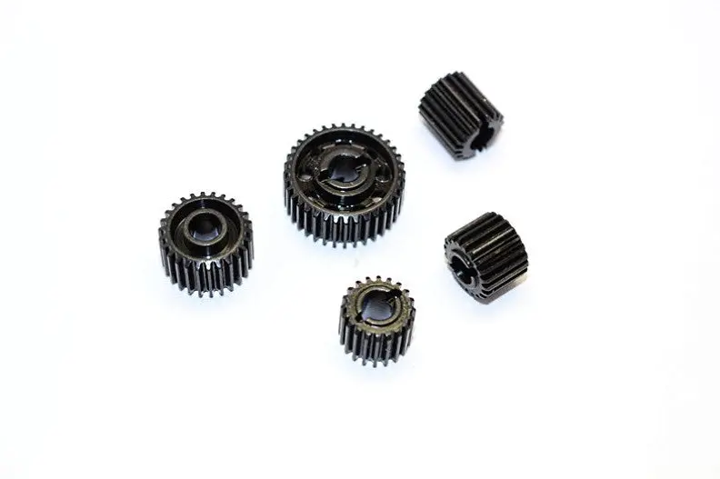 Axial Scx10 Ii (Ax90046) Hard Steel Differential Gears - 5Pcs Set Black 1