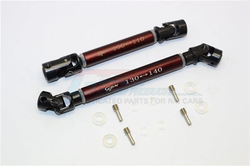 Axial Scx10 Ii (Ax90046) Steel Adjustable Main Shaft With Alloy Body - 1 Set Brown 1