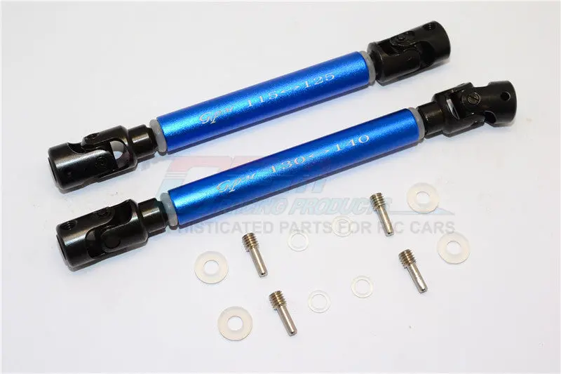 Axial Scx10 Ii (Ax90047) Steel Adjustable Main Shaft With Alloy Body - 1 Set Blue 1
