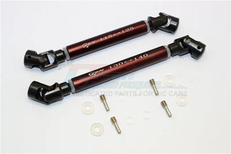 Axial Scx10 Ii (Ax90047) Steel Adjustable Main Shaft With Alloy Body - 1 Set Brown 1