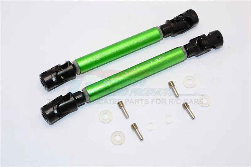 Axial Scx10 Ii (Ax90047) Steel Adjustable Main Shaft With Alloy Body - 1 Set Green 1