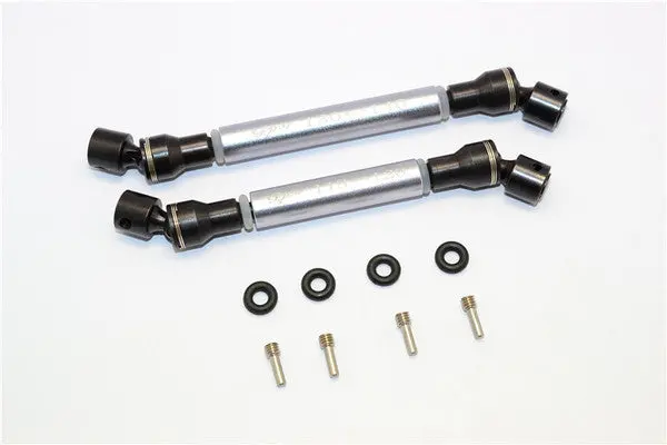 Axial Scx10 Ii Ax90047 Steel+Aluminum Center Shaft (S:118Mm-128Mm, L:130Mm-140Mm) - 1 Set Gray Silver 1