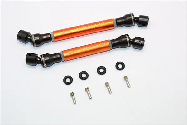 Axial Scx10 Ii Ax90047 Steel+Aluminum Center Shaft (S:118Mm-128Mm, L:130Mm-140Mm) - 1 Set Orange 1