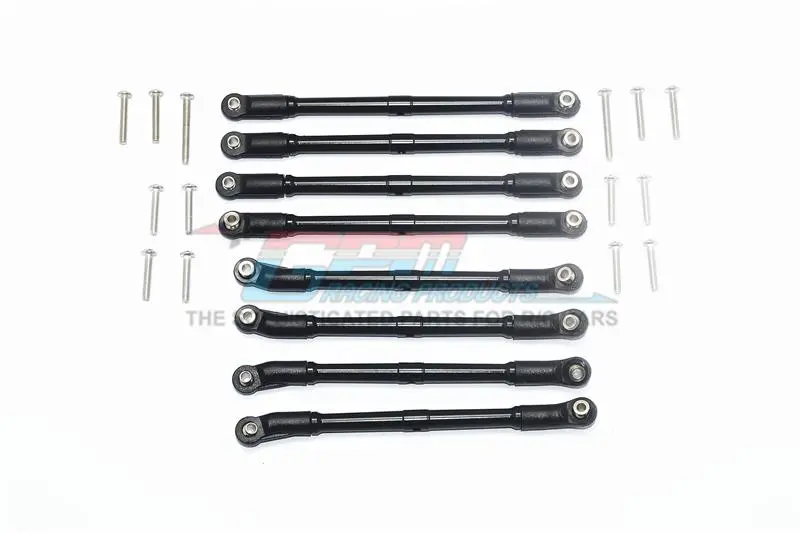 Axial Scx10 Ii Umg10 (Axi90075) Aluminum Adjustable Upper & Lower Suspension Links - 8Pc Set Black 1
