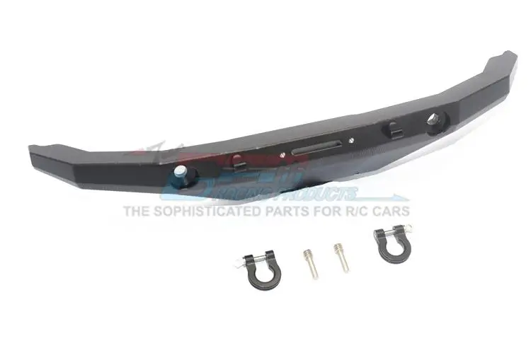 Axial Scx10 Ii Umg10 (Axi90075) Aluminum Front Bumper Mount + D-Rings - 5Pc Set Black 1
