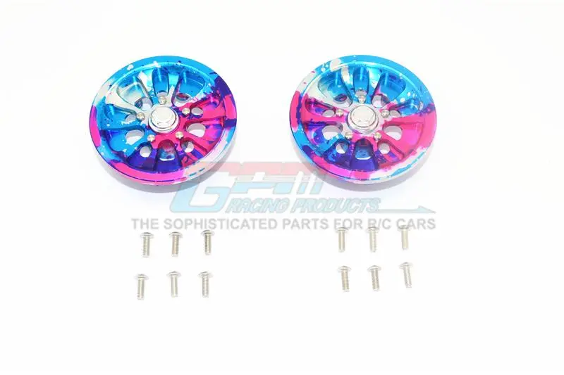 Axial Scx10 Ii Umg10 (Axi90075) Aluminum Front Or Rear 5 Lug Rim (Splatter Paint Version 1) - 1Pr Set 1