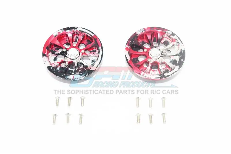 Axial Scx10 Ii Umg10 (Axi90075) Aluminum Front Or Rear 5 Lug Rim (Splatter Paint Version 2) - 1Pr Set 1