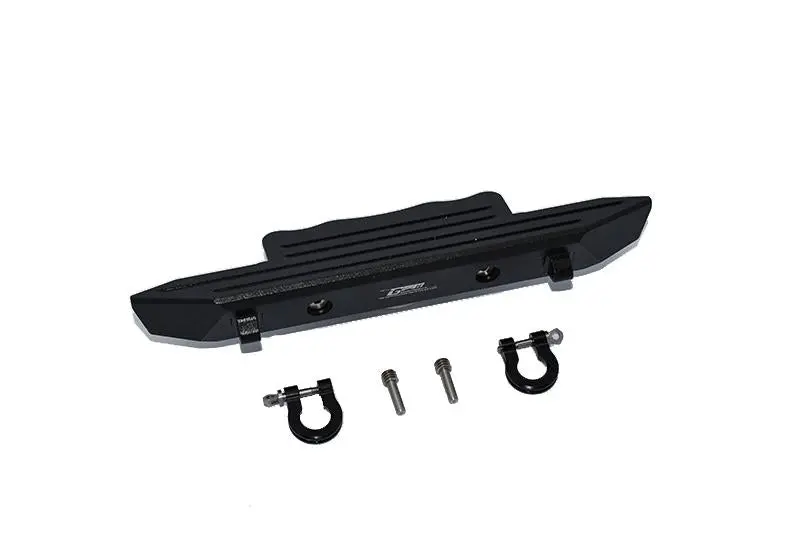 Axial Scx10 Iii Axi03007 Axi03006 Aluminum Front Bumper + D-Rings - 5Pc Set Black 1