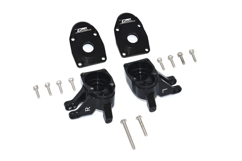 Axial Scx10 Iii Axi03007 / Capra 1.9 Utb Axi03004 Aluminum Front Knuckle Arms - 4Pc Set Black 1
