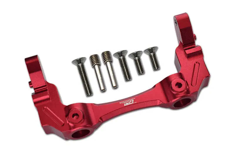 Axial Scx10 Iii Jeep Jl Wrangler (Axi03007) Aluminium Front Bumper Mount - 1Pc Set Red 1