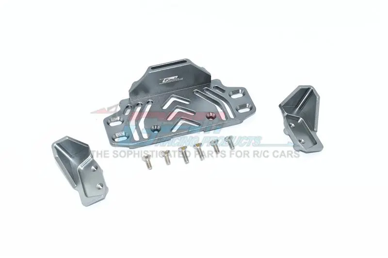 Axial Scx10 Iii Jeep Jl Wrangler (Axi03007) Aluminium Middle Battery Holder -  9Pc Set Gray Silver 1