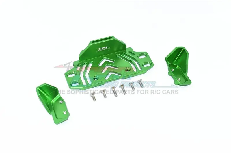 Axial Scx10 Iii Jeep Jl Wrangler (Axi03007) Aluminium Middle Battery Holder -  9Pc Set Green 1