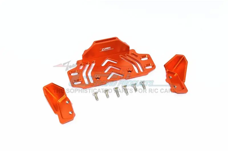 Axial Scx10 Iii Jeep Jl Wrangler (Axi03007) Aluminium Middle Battery Holder -  9Pc Set Orange 1