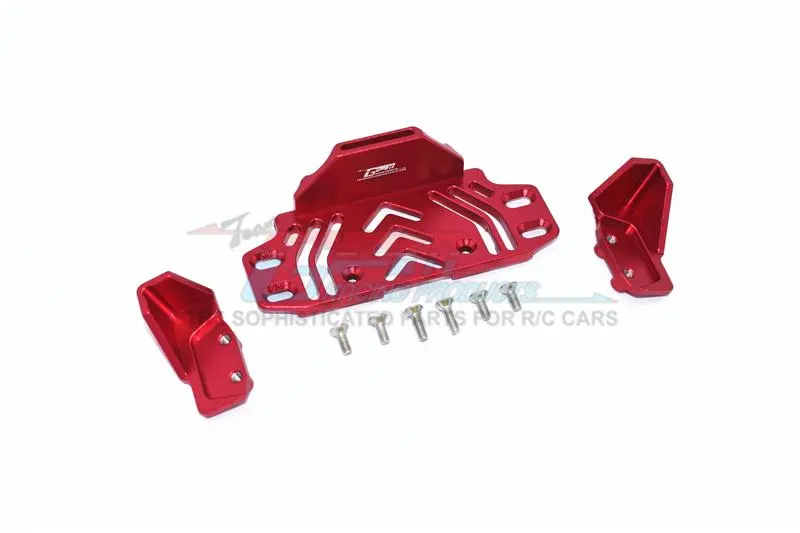 Axial Scx10 Iii Jeep Jl Wrangler (Axi03007) Aluminium Middle Battery Holder -  9Pc Set Red 1