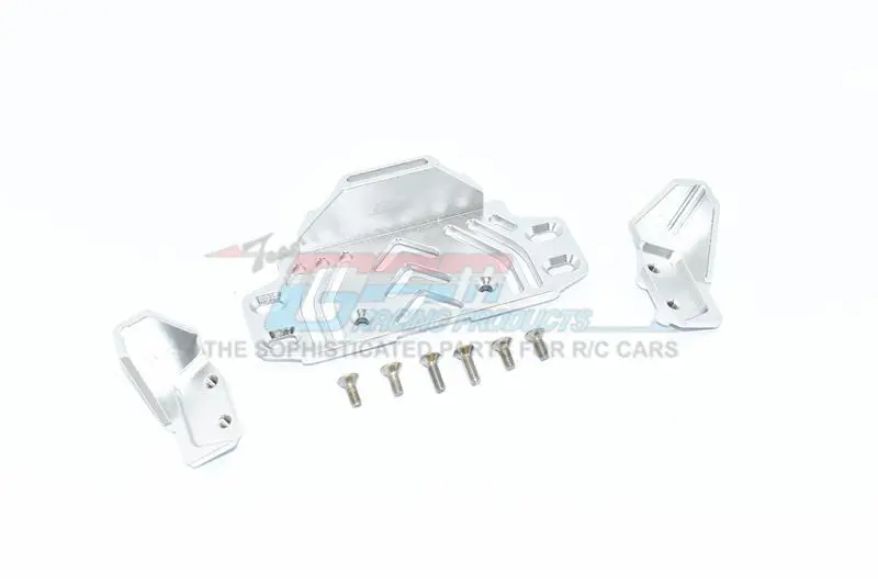 Axial Scx10 Iii Jeep Jl Wrangler (Axi03007) Aluminium Middle Battery Holder -  9Pc Set Silver 1