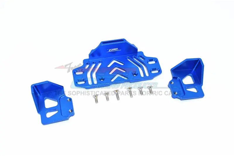 Axial Scx10 Iii Jeep Jl Wrangler (Axi03007) Aluminium Rear Battery Holder -  9Pc Set Blue 1