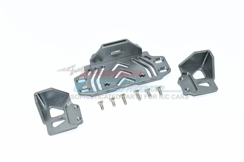 Axial Scx10 Iii Jeep Jl Wrangler (Axi03007) Aluminium Rear Battery Holder -  9Pc Set Gray Silver 1