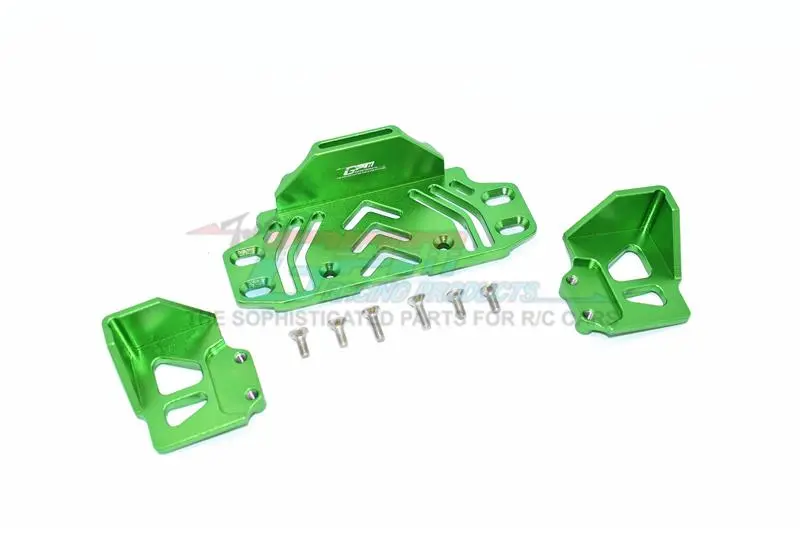 Axial Scx10 Iii Jeep Jl Wrangler (Axi03007) Aluminium Rear Battery Holder -  9Pc Set Green 1