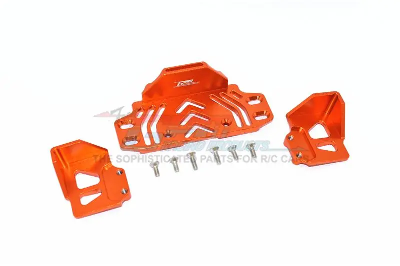 Axial Scx10 Iii Jeep Jl Wrangler (Axi03007) Aluminium Rear Battery Holder -  9Pc Set Orange 1