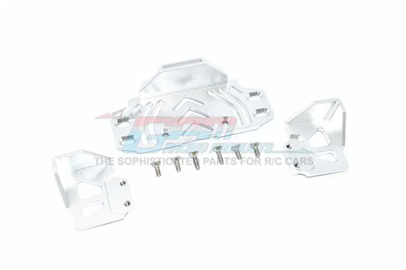 Axial Scx10 Iii Jeep Jl Wrangler (Axi03007) Aluminium Rear Battery Holder -  9Pc Set Silver 1