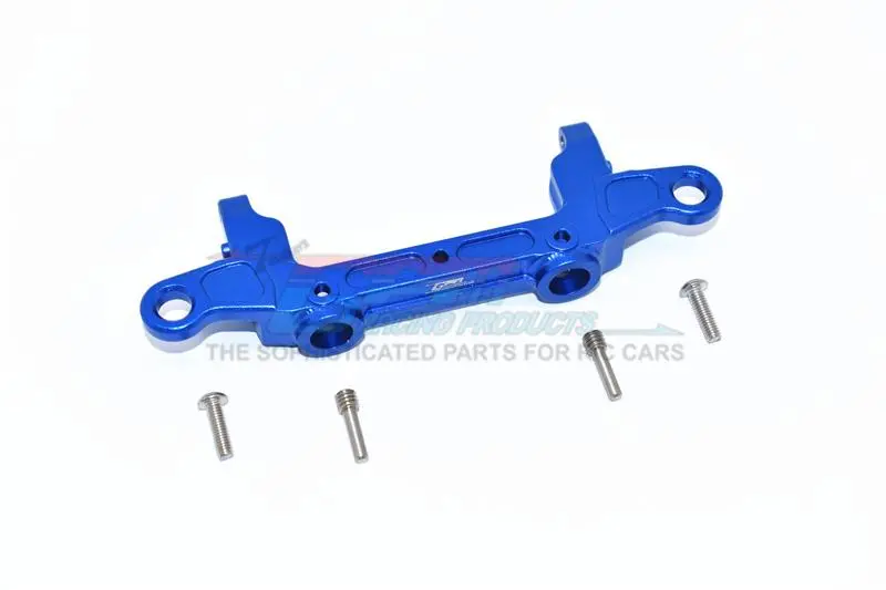 Axial Scx10 Iii Jeep Jl Wrangler (Axi03007) Aluminium Rear Bumper Mount - 1Pc Set Blue 1