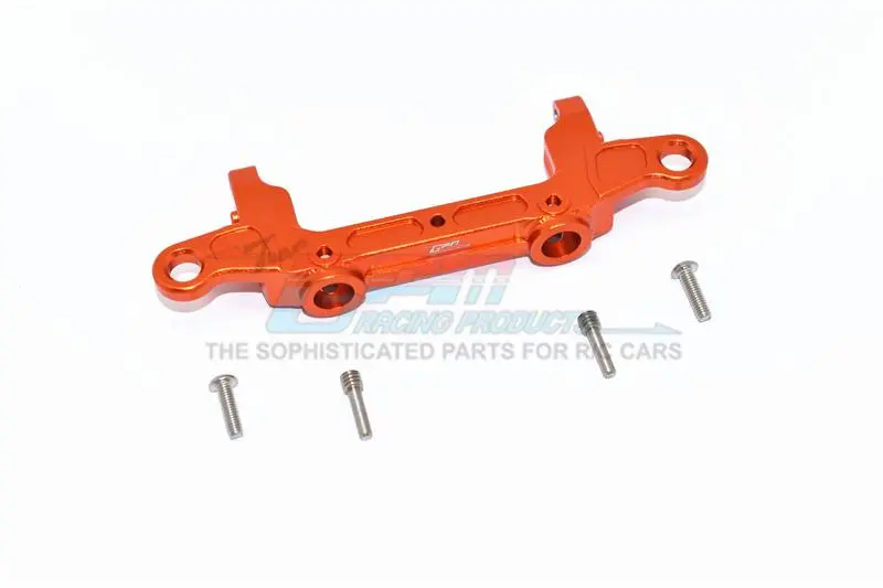 Axial Scx10 Iii Jeep Jl Wrangler (Axi03007) Aluminium Rear Bumper Mount - 1Pc Set Orange 1