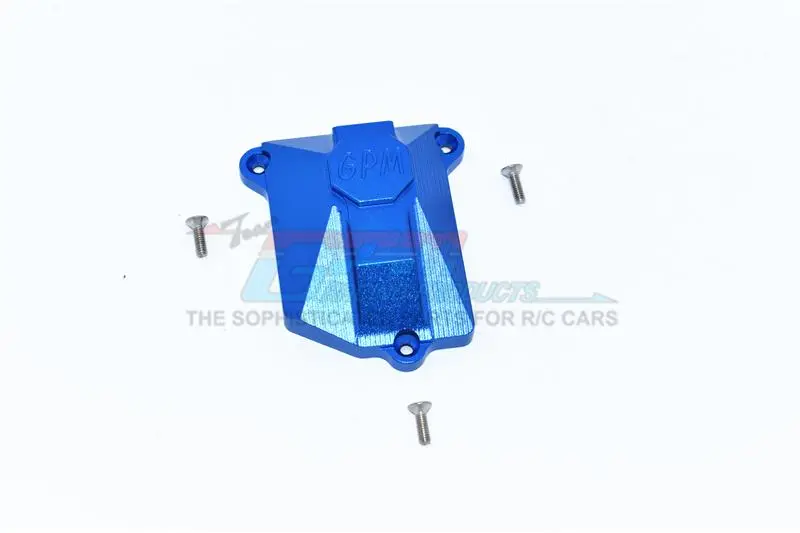 Axial Scx10 Iii Jeep Jl Wrangler (Axi03007) Aluminium Receiver Cover - 1Pc Set Blue 1