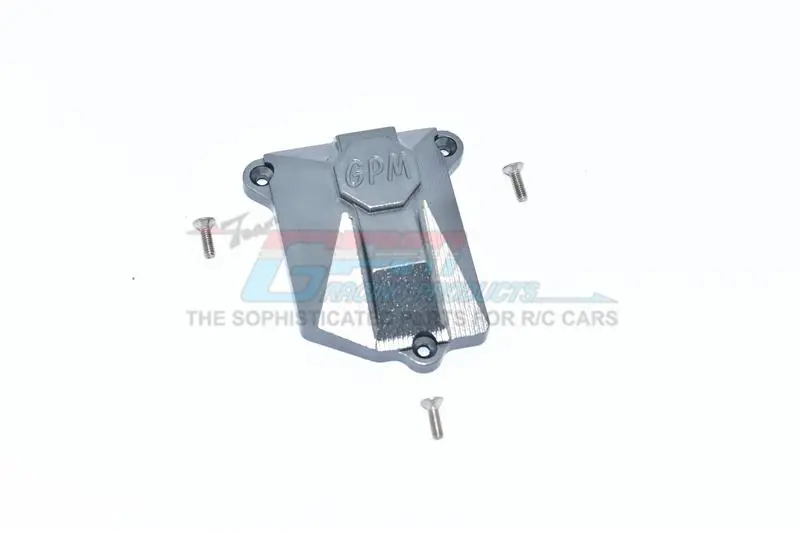 Axial Scx10 Iii Jeep Jl Wrangler (Axi03007) Aluminium Receiver Cover - 1Pc Set Gray Silver 1