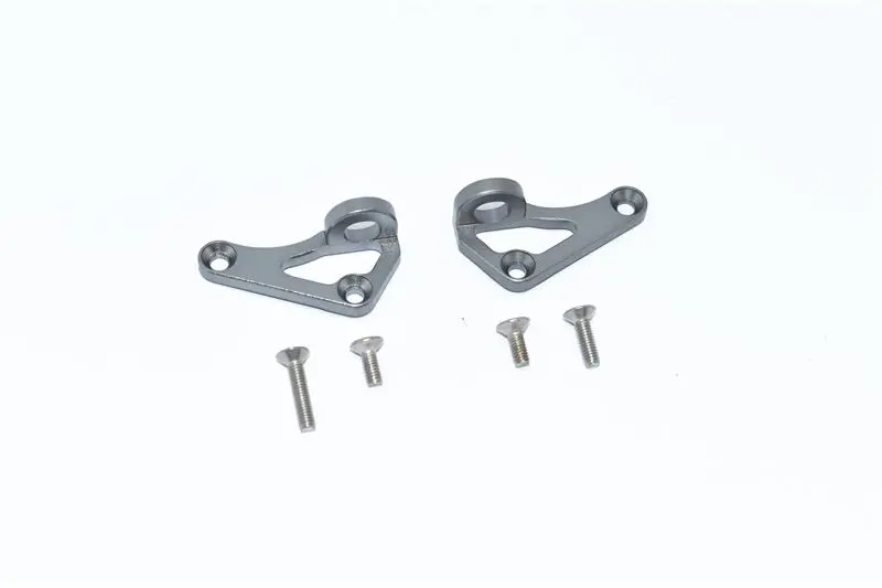 Axial Scx10 Iii Jeep Jl Wrangler (Axi03007) Aluminum Front Body Post Mount - 2Pc Set Gray Silver 1