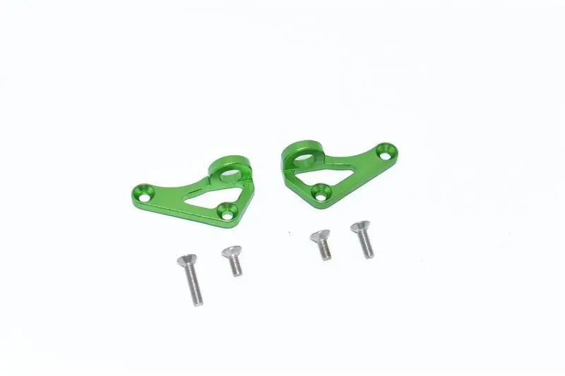 Axial Scx10 Iii Jeep Jl Wrangler (Axi03007) Aluminum Front Body Post Mount - 2Pc Set Green 1