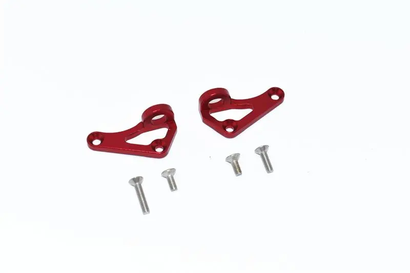 Axial Scx10 Iii Jeep Jl Wrangler (Axi03007) Aluminum Front Body Post Mount - 2Pc Set Red 1