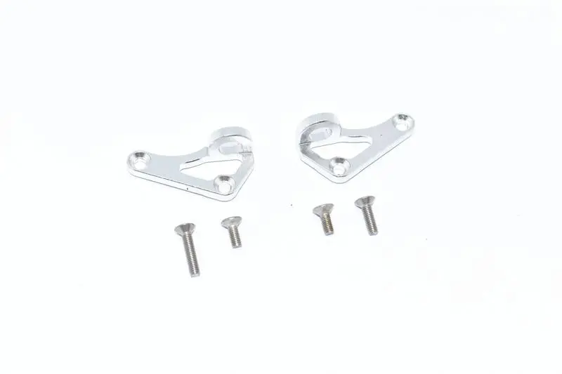 Axial Scx10 Iii Jeep Jl Wrangler (Axi03007) Aluminum Front Body Post Mount - 2Pc Set Silver 1