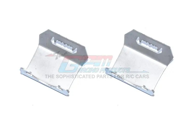 Axial Scx10 Iii Jeep Jl Wrangler (Axi03007) Stainless Steel Front & Rear Gear Box Bottom Protector Mount - 2Pc Set 1