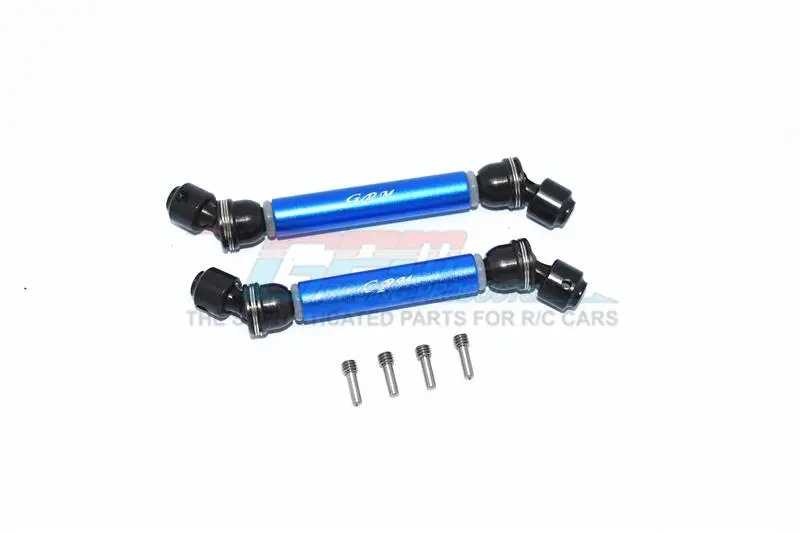 Axial Scx10 Iii Jeep Jl Wrangler (Axi03007) Steel+Aluminium Front + Rear Cvd Drive Shaft - 2Pc Set Blue 1