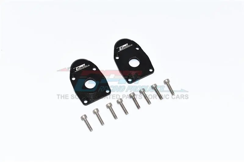 Axial Scx10 Iii Jeep Wrangler / Capra 1.9 Unlimited Trail Buggy Aluminum Outer Portal Drive Housing (Front Or Rear) - 2Pc Set Black 1