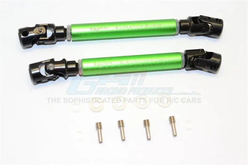Axial Scx10 Steel Adjustable Main Shaft With Aluminum Body - 1Pr Set Green 1