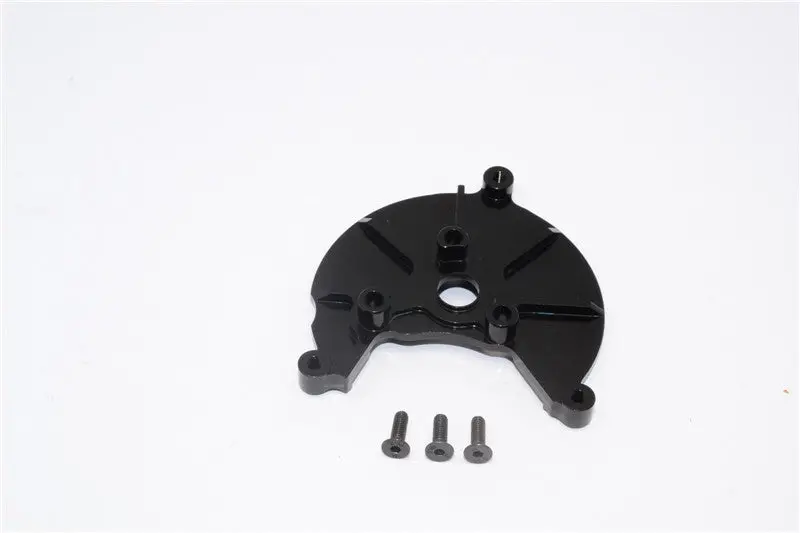 Axial Scx10 & Wraith Aluminum Transmission Spur Gear Case Cover Plate - 1Pc Set Black 1