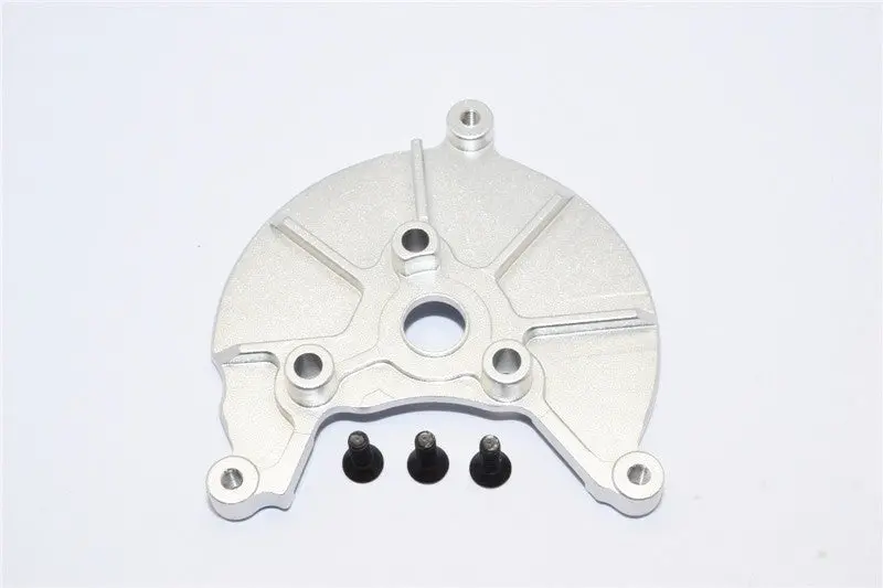 Axial Scx10 & Wraith Aluminum Transmission Spur Gear Case Cover Plate - 1Pc Set Silver 1