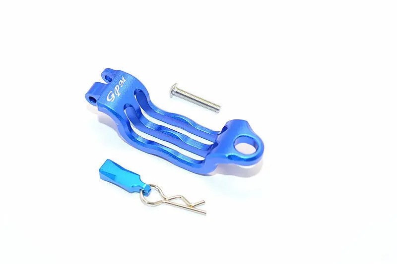 Axial Smt10 Grave Digger (Ax90055) Aluminum Battery Mount - 1 Set Blue 1