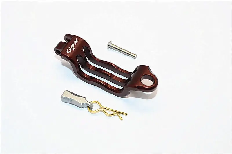Axial Smt10 Grave Digger (Ax90055) Aluminum Battery Mount - 1 Set Brown 1