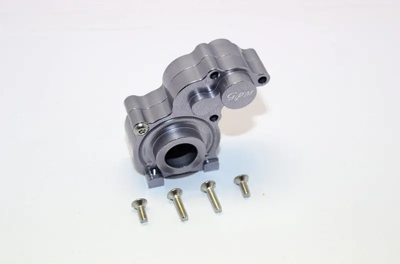 Axial Smt10 Grave Digger (Ax90055) Aluminum Center Transmission Case - 1 Set Gray Silver 1