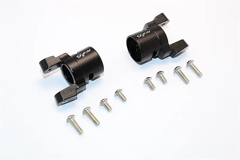 Axial Smt10 Grave Digger (Ax90055) Aluminum Front C Hub - 1Pr Set Black 1