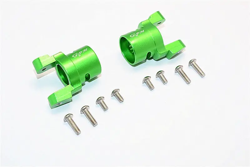 Axial Smt10 Grave Digger (Ax90055) Aluminum Front C Hub - 1Pr Set Green 1