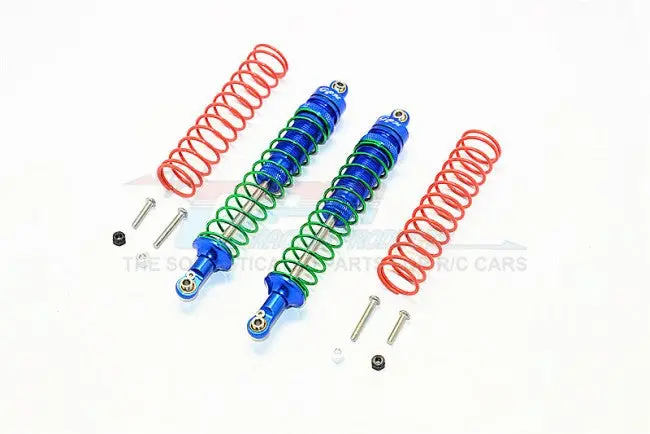 Axial Smt10 Grave Digger (Ax90055) Aluminum Front/Rear Adjustable Shock (125Mm) - 1Pr Set Blue 1
