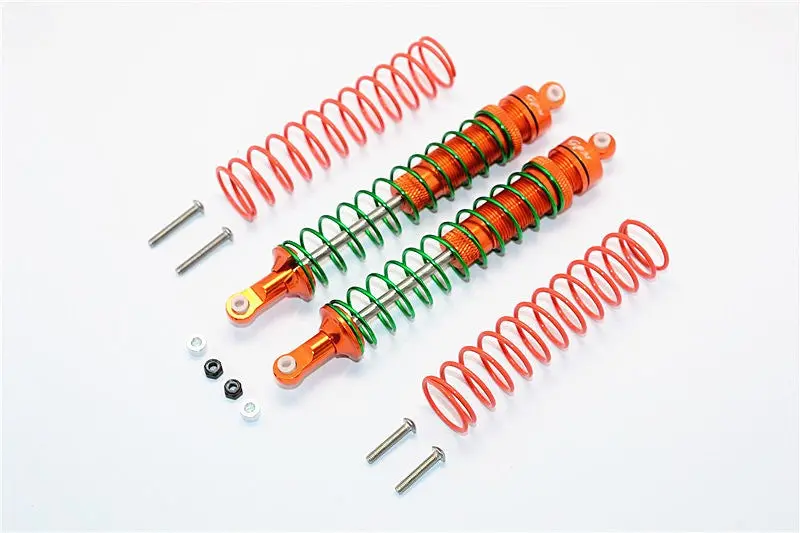 Axial Smt10 Grave Digger (Ax90055) Aluminum Front/Rear Adjustable Shock (125Mm) - 1Pr Set Green 1