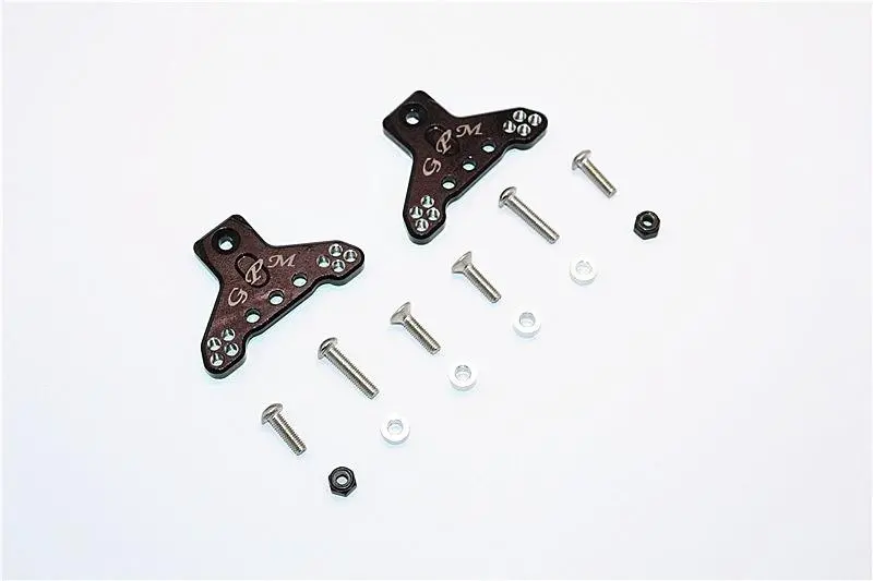 Axial Smt10 Grave Digger (Ax90055) Aluminum Front/Rear Adjustable Shock Mount - 1Pr Set Brown 1