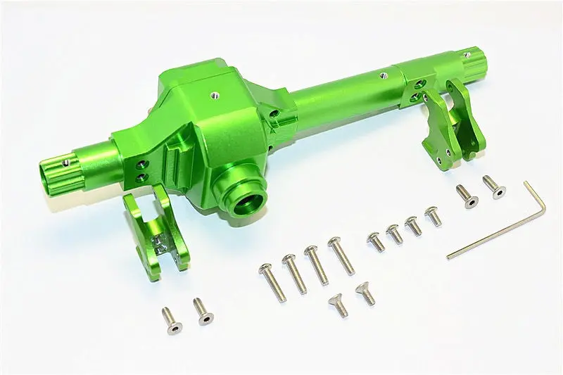Axial Smt10 Grave Digger (Ax90055) Aluminum Front/Rear Axle Housing - 1 Set Green 1