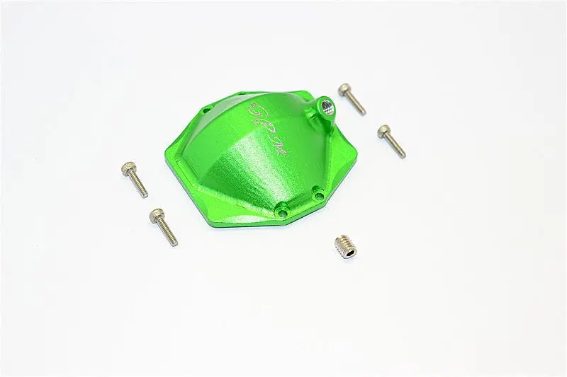 Axial Smt10 Grave Digger (Ax90055) Aluminum Front/Rear Cover For Original Axle Housing - 1Pc Set Green 1