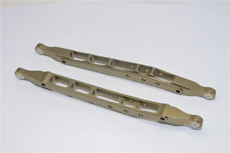 Axial Smt10 Grave Digger (Ax90055) Aluminum Front/Rear Lower Chassis Link Parts - 1Pr Set Titanium 1